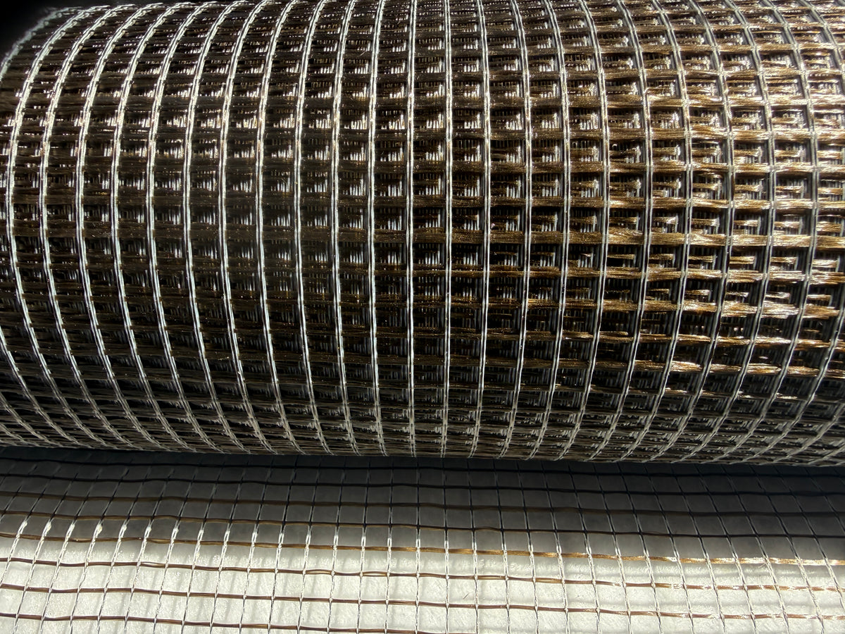 Grille en fibre de basalte 110 g/m², revêtement polymère, 7x6 mm, largeur 1 m, rouleau 50 m²