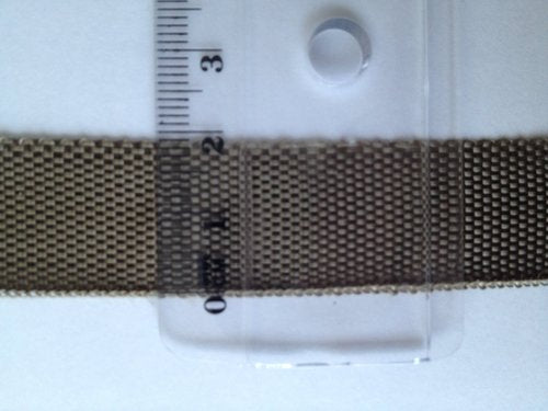 Ruban en fibre de basalte 19 mm 4,75 g/m 0,17 mm, bords en fibre de basalte